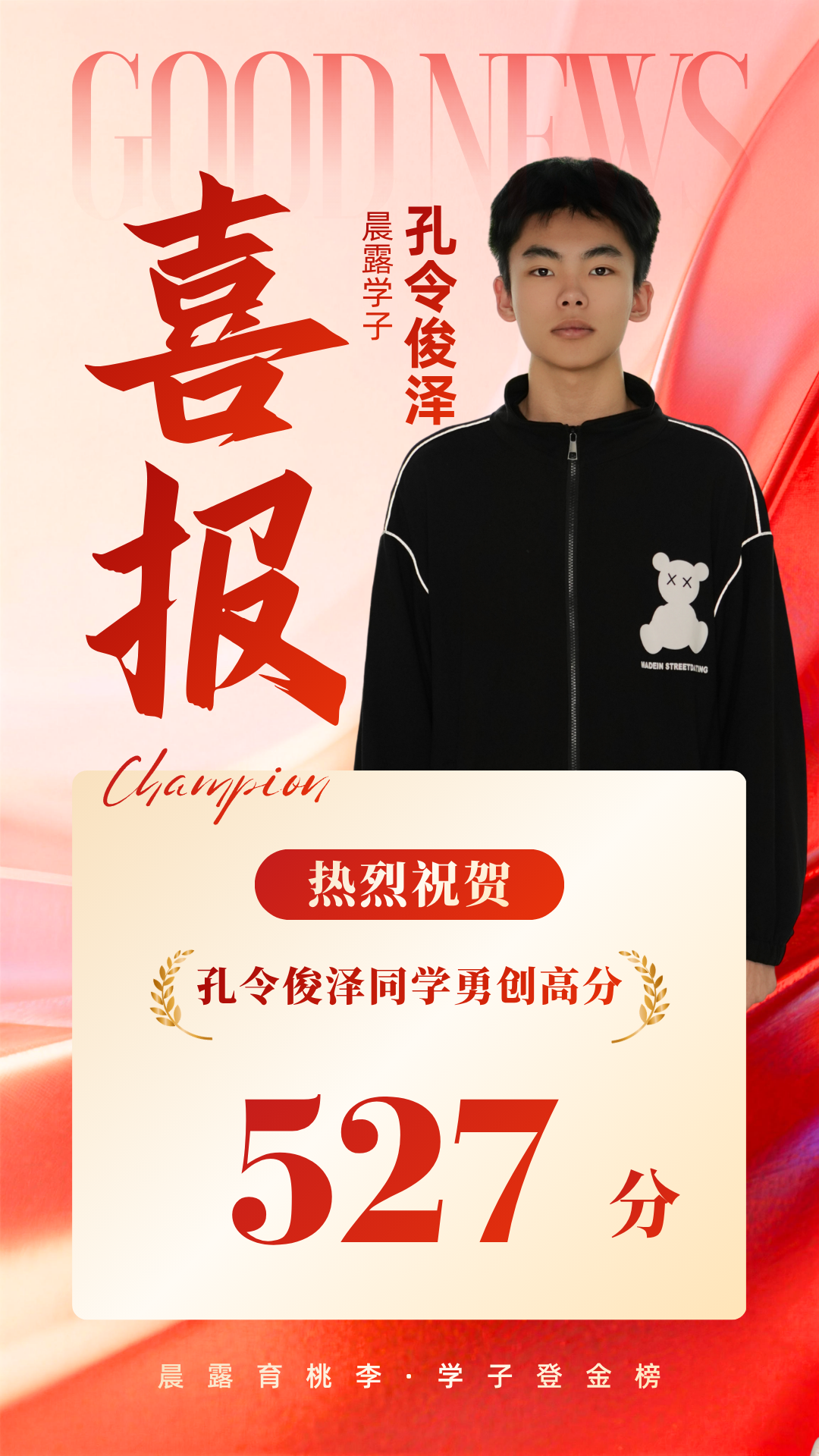 入校466.5分 提分60.5分